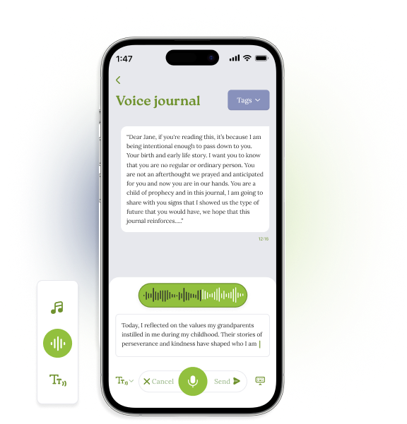 Voice-to-text Journaling